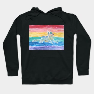 Rainbow dog Hoodie